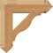 Ekena Millwork Funston Arts and Crafts Rough Sawn Bracket w/ Offset Brace, Western Red Cedar, 8"W x 26"D x 26"H BKT0806X26X26FST03RWR - alternate 4